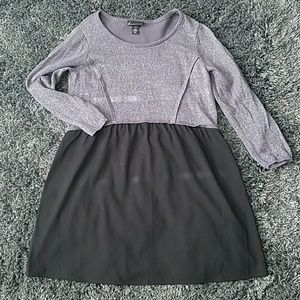 Lane Bryant Grey and Black sweater dress